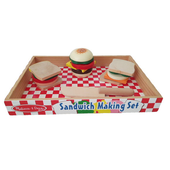 Melissa & Doug Other - Melissa and Doug Sandwich Making Set - Wooden Play Food - Complete set